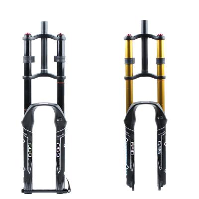 China 26/27.5/29er MTB Bicycle Fork 26/27.5/29er MTB Suspension Air Fork Magnesium Alloy Double Shoulder Straight Slant Fork Oil Lock for sale