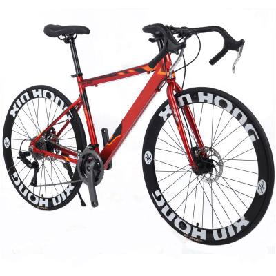 China Ride Road Bikes Hot Sale Aluminum Alloy Material 26 Inch 27 Speed ​​Road Race Bike 700C*23C Tire Disc Brake Road Bicycle Unisex Adult Bicycle for sale