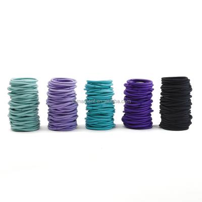 China Hair Tie Wholesale Best Quality 100pcs Hair Ties Ponytail Holders Elastic Hair Bands For Women And Girl for sale