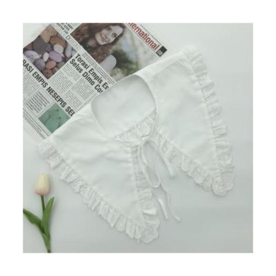 China Lace 2021 New Folding Lace Style Embroidered Combo Detachable Collar Available In Stock for sale