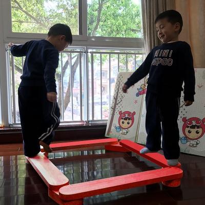 China Kids Toys Toddler Balance Beam Balance Board Kids Christmas Gift Wooden Balance Progression Stones Toys Balance Beam for sale