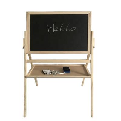 China Easel Wooden Blackboard Wooden Easel Children's Study Painting Easel for sale