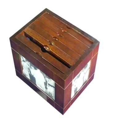 China Eco-Friendly Wooden Picture Box Etro Style Wooden Box Photo Album Photo Frame Box for sale