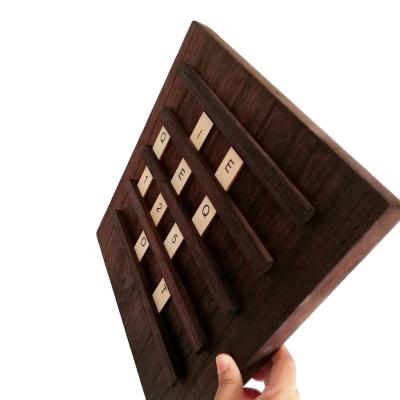 China Decoration Alphabet Toy Frame Wooden Message Board Solid Wood Letter Board for sale