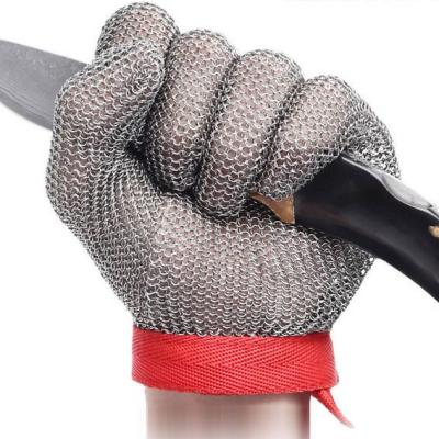 China Protective Xingyi Butcher Steel Wire Anti Cutting Safety Gloves Stainless Metal Mesh Cut Resistant Gloves for sale