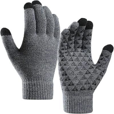 China Fashion Jacquard Xingyi Gloves Outdoor Touch Screen Recycling Skiing Texting Mittens Warm Gloves Gently Stretch Full Finger Thicken Winter for sale