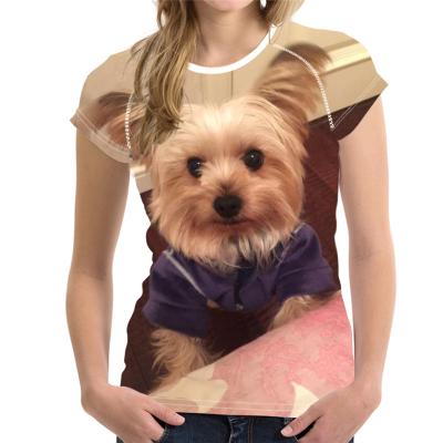 China Lovely Breathable Fashion Dog 3D Printing T-shirt Men/Women Summer O-Neck Short Sleeve T-shirts Mens Animal Oversized Colthing Tops Tee XXS-6XL for sale