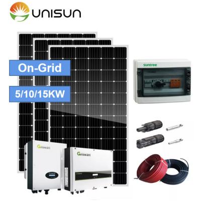 China Unisun home application 10kw 15kw inverter solar power system sale to Philippines 10000w 15000w for sale