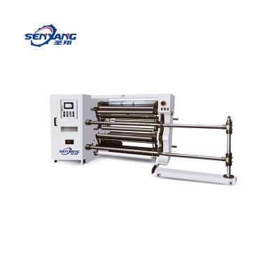 China Hotels Factory Custom Aluminum Film Slitting Machine With Slitting Circular Knife for sale