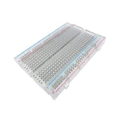 China Transparent MINI Breadboard PCB 400 Holes Solderless Breadboard 400 Transparent for sale