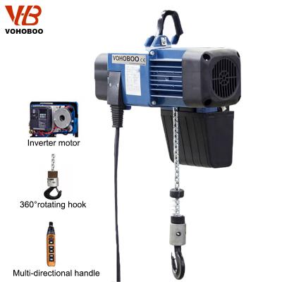 China All Types Crane Type Low Hook Type 1t Electric Chain Hoist Europe Model Trolley Use In Workshop for sale