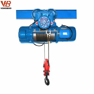 China Electric wire rope hoist lifting machine single girder or double girder overhead crane construction hoist price list for sale