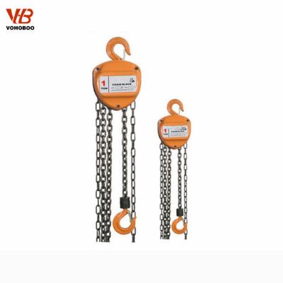 China Lifting Tools Customized Manual Crank Hoist Manual Chain Pulley Block 1 Ton 1.5 Ton 2 Ton 3 Ton 5 Ton for sale