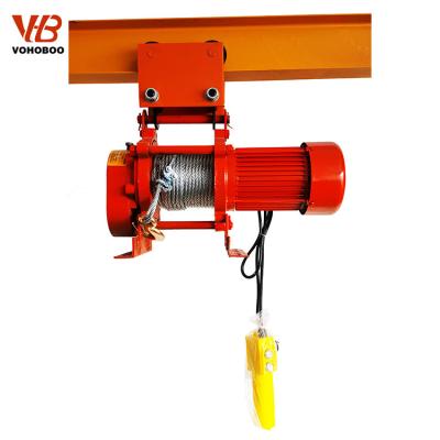 China CRANES cheap electric winch 1tons 220v 30m KCD type compact small electric wire rope hoist for sale