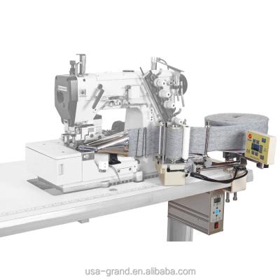 China Garment factory computerized elastic metering device (4 section, side band feeder, band width: 0~100mm) for sale