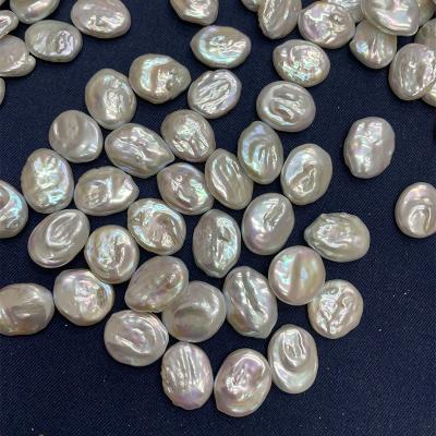 China Wholesale Undrilled Natural Cultured Irregular Freshwater Pearl Coin Shape Freshwater Pearl Beads Baroque Pearls (AB1959) for sale