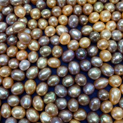 China Wholesale 7-8mm Real Colorful Undrilled Natural Freshwater Pearl Baroque Pearls (AB1958) for sale