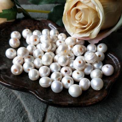 China Freshwater Pearl Wholesale Natural Big Hole Freshwater Pearl Big Hole Freshwater Pearl Beads For Jewelry Making (AB1710) for sale