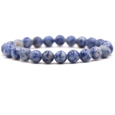 China FASHIONABLE wholesale high quality genuine natural stone gemstone beads 8mm elastic bracelets for sale