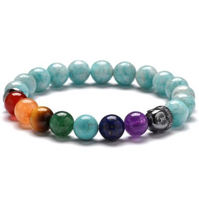 China Fashionable Wholesale High Quality Handmade Stone Bracelet Natural Chakra Stone Bracelet (MB18141) for sale