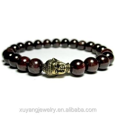 China Garnet CLASSIC Unisex Red Bracelet, Garnet Buddha Red Bracelet, Garnet Jewelry (CSB0041) for sale