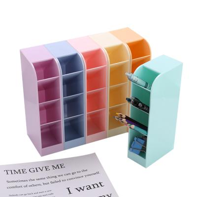 China Desktop Stationery Organizer Pen Holder Desk Organizer Pencil Holder Desk Organizers for School Stationery Storage Desk Holders Office Accessories Pen Holder for sale