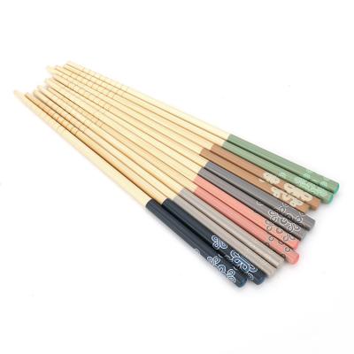 China Viable Exquisite Custom Bamboo Chopsticks Chinese Bamboo Sushi Tableware Bamboo Chopsticks for sale