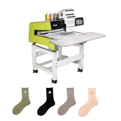 China Garment shops high quality embroidery machine 1200 rpm computer embroidery machine china industrial sock embroidery machine for sale