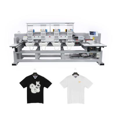 China Hat/T-shirt/Flat/3D/Towel/Leather/Jacket Embroidery Machines 2021 Main Embroidery Machines 4 Design 4 Garment T-shirt Embroidery Machine Latest New for sale