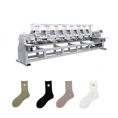 China Garment Shops Multi Function 8 Head Multi Function Sock Embroidery Machine Latest Embroidery Machine For Socks for sale