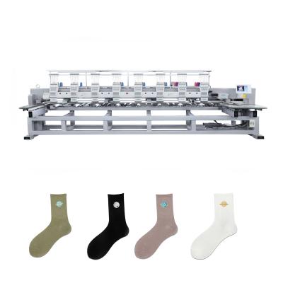 China Garment Shops Smart Digital Embroidery Machine Multi Needle Multi Head Shop Sock Embroidery Machine for sale