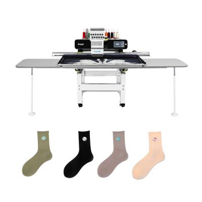 China Garment Shops High Quality Single Head Type Embroidery Machine Sock Embroidery Brother Sewing Machine for sale