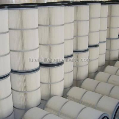 China Industrial Factory High Filtration Efficiency Polyester Dust Filter Cartridge for sale