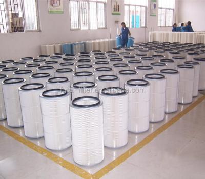 China Imported Nano Fiber Filter Polyester Nonwoven Material High Filtration Efficiency Filter Cartridge For Dust Collector for sale