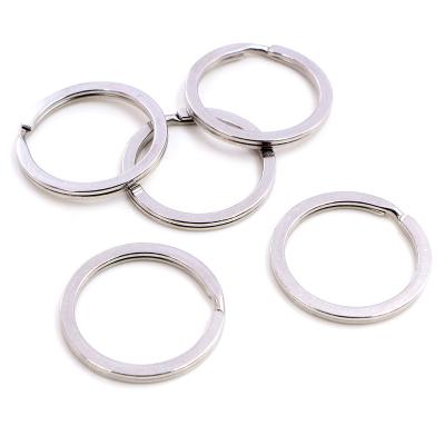 China DIY Key Chain Making Findings 10pcs/lot Stainless Steel 25mm 28mm Key Ring Key Chain No Fade Colors Loop Ring Keychain Keyrings Wholesale for sale