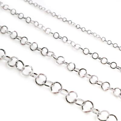 China 5 Meters Necklace/Lot Stainless Steel Necklace O Ring Diy Polishing Chain For DIY Jewelry Findings Making Materials Handmade Deliveries for sale