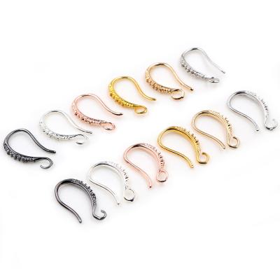 China 20pcs/lot 17x10mm Earring Findings Earring Hooks Earring Hooks For DIY Jewelry Making Accessories Earwire Findings 5 ​​Colors for sale