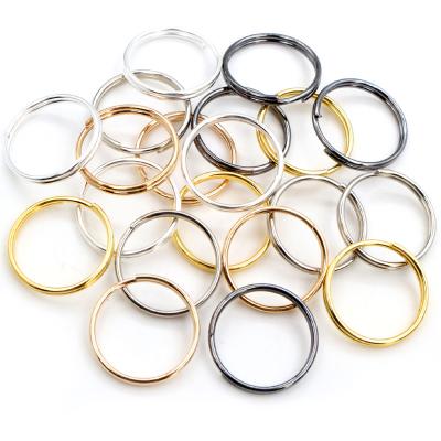 China Open Jump Rings For Key Bracelet 50pcs/Lot 20mm Chain Open Jump Rings Double Loops Gold Color Silver Color Split Rings Connectors For Jewelry DiY Shipping for sale