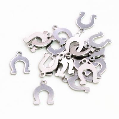 China DIY Charms Pedant For Necklace Bracelet Earrings Making 50pc/lot 14x9mm Horseshoe Charm 316 Stainless Steel Horse Shoe Charms For Necklace Pendant Charms Diy Jewelry Making for sale