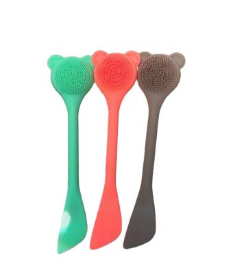 China Soft Hot Cosmetic Professional Silicone Applicator Face Mask Applicator Beauty Facial Mask Brush for sale