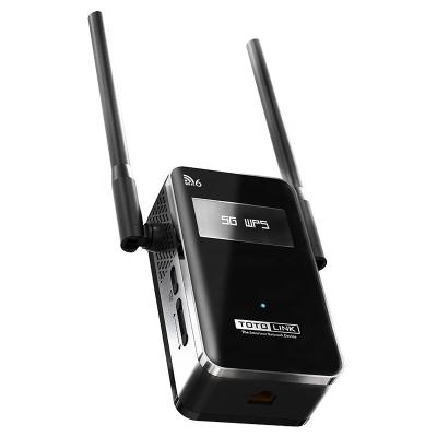 China TOTOLINK EX1800L AX1800M WiFi Extender 6 Channel WiFi Booster Home Repeater Signals 2.4Ghz and 5.8Ghz Wireless with Ethernet Port, OLED for sale