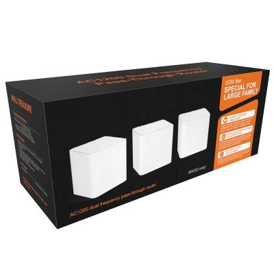 China Tenda home MW3 three nova packs of home high network 80211AC wireless gigabit repeater 80211AC smart mesh dual band wifi router for sale