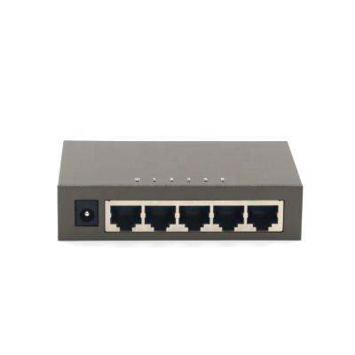 China QoS TEG1005D 5 Port 10/100/1000Mbps Gigabit Ethernet Network Router Smart Desktop Switch China Produce Support Wholesale OEM for sale