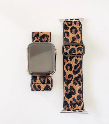 China Leopard Print Custom Design Adjustable Smart Leopard Print Watch Band Fashion Jewelry for sale