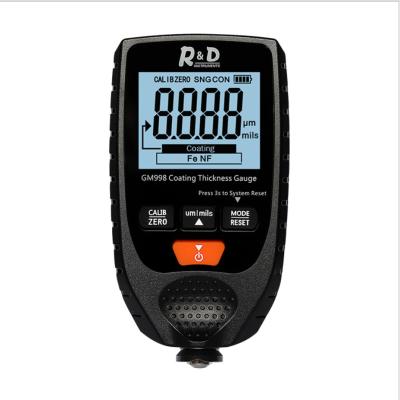 China GM998 Digital Car Paint Coating Thickness Gauge 0-1500um 0-1500um Car Paint Thickness Meter Car Paint Thickness Tester 155*62*35 for sale