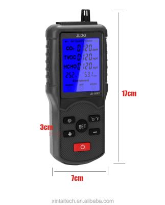 China Five in One Air Quality Tester HCHO TVOC and CO2 Meter with Temperature and Humidity Monitor Detector 3002 for sale