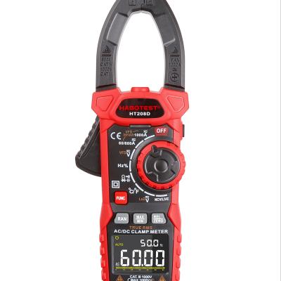 China Digital Clamp Meter Manual 6000 Count AC/DC Voltmeter Current Testers HT208D 350mm*60mm for sale