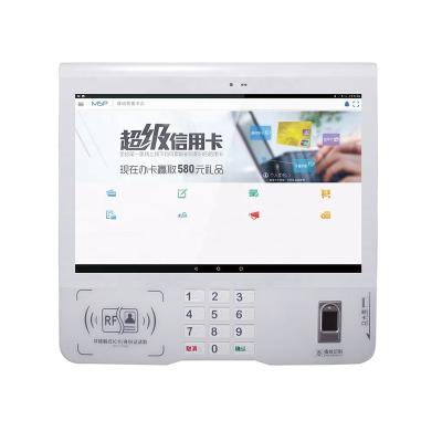 China Support 10inch Facial Recognition Touch Screen Mobile Banking Terminal With Pinpad Security For Account Opening Android POS Systems for sale