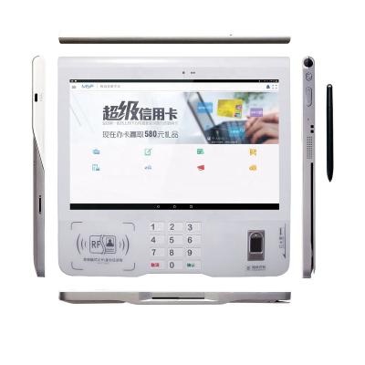 China 10.1inch Micro Touch Screen ATM/Financial Terminal With Biometric Fingerprint Enrollment Machine For Self Service Kiosk 10.1