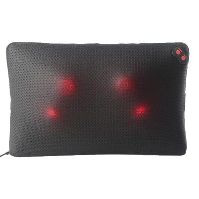 China Full Body Shiatsu Massager Pillow Neck Back Massager Rolling Kneading Pillow With Heating Function for sale